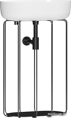 Belux Тумба под умывальник Тристан Турин-560 (19, черный матовый)