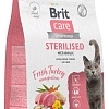 Сухой корм для кошек Brit care Cat Sterilised Metabolic с индейкой 1.5 кг