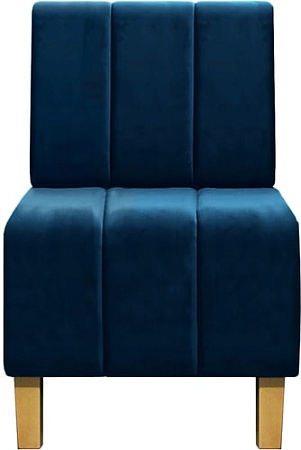 Интерьерное кресло Brioli Руди Полоса (велюр, B69 синий)