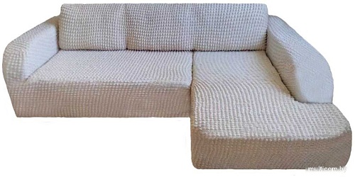 Чехол для дивана Софатэкс ПО-3 без оборки правый (ваниль)