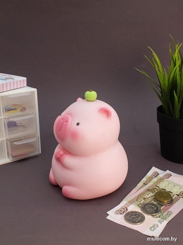 Копилка для денег ILikeGift Capybara with apple BB2574-9A (розовый)