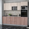Готовая кухня Интерлиния Мила Лайт 2.5 ВТ (шимо светлый/шимо темный/малага)