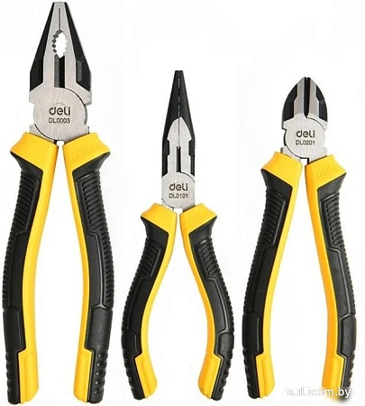 Набор пассатижей Deli DL0003-3 (3 предмета)
