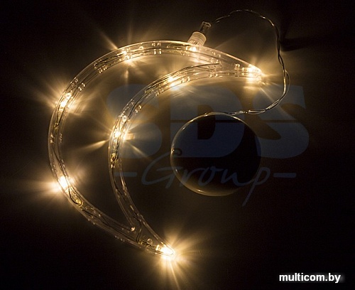 3D-фигура Neon-night Месяц на присоске с подвесом [501-014]