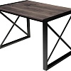 Кухонный стол Buro7 Лофт 120 (классика, дуб мореный/черный)