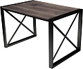 Кухонный стол Buro7 Лофт 120 (классика, дуб мореный/черный)