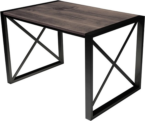 Кухонный стол Buro7 Лофт 120 (классика, дуб мореный/черный)