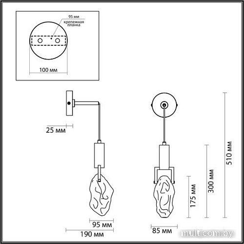 Бра Odeon Light Lia 4372/5WL