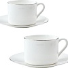 Чашка с блюдцем Mandarin Decor Бланк платинум DS14F10002-250-2W
