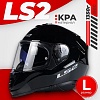 LS2 FF800 Storm Solid (L, черный)