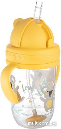 Поильник Canpol babies Exotic Animals 56/606 (желтый, 270 мл)
