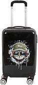 Чемодан-спиннер Grott 227-203/18-BLK (черный)