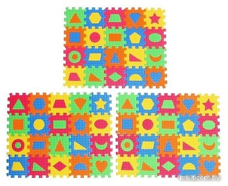 Коврик-пазл Zabiaka Изучаем геометрические фигуры 5305870