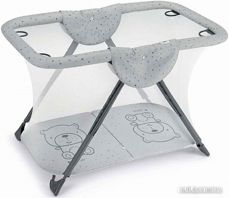 Игровой манеж CAM Brevettato B120-C262/NO120 (Тедди, серый)