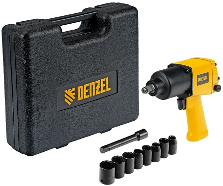 Пневматический гайковерт Denzel IW860 (кейс)