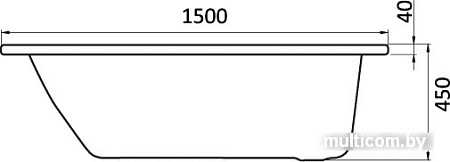 Ванна Santek Монако 150x70 (1WH111976)