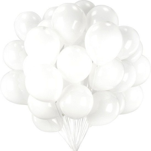 Набор воздушных шаров Золотая сказка 105000 (50 шт, белый)