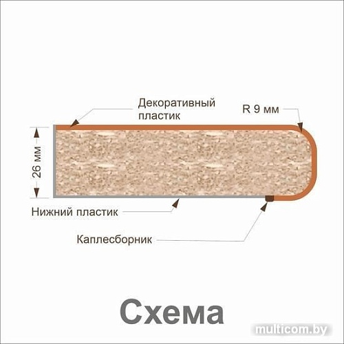 Кухня Кортекс-мебель Корнелия Мара 1.2м (серый/синий/королевский опал)