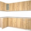 Угловая кухня Интерлиния Мила 12x26 (дуб золотой)