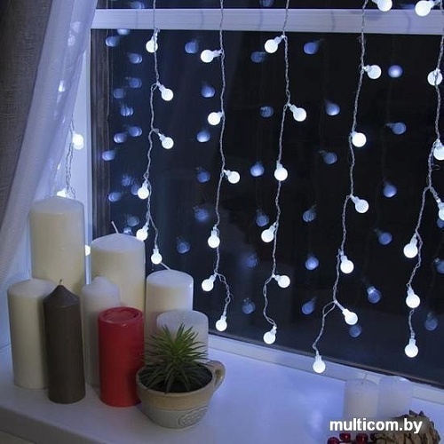 Световой дождь Luazon Занавес 360 LED 2х1.5м (белый) 2361721