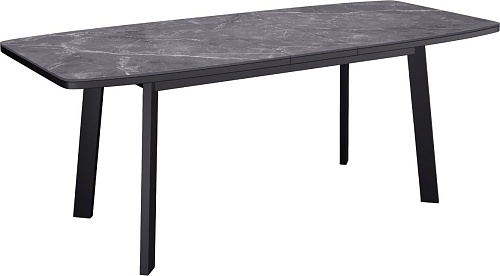 Кухонный стол Kenner AA1400 (черный/керамика/мрамор черный)