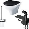 Унитаз подвесной AM.PM Gem CK90H0303B (черный с гигиеническим душем)