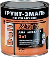 Грунт-эмаль Dali По ржавчине 3 в 1 0.75 л (оранжевый)