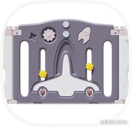 Игровой манеж UNIX kids SUPREME Space 160x160 Rose с качелями