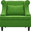 Интерьерное кресло Brioli Людвиг (велюр, B26 зеленый/темные ножки)
