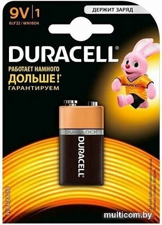 Батарейка DURACELL Basic 6LR61 1 шт