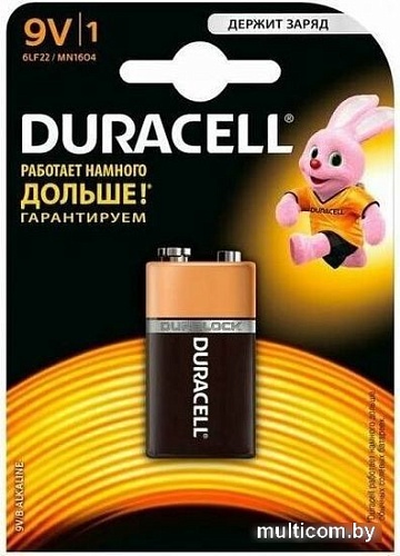 Батарейка DURACELL Basic 6LR61 1 шт