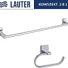 Набор для туалета Lauter 21SH8301 + 21SH9091 (Chrome, 2 предмета)