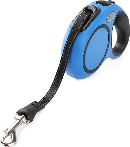 Поводок-рулетка Triol Urban 11121010 (M, 5м лента, синий)