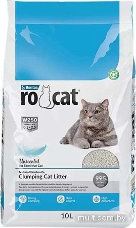 Наполнитель для туалета RoCat W250 без запаха 10 л