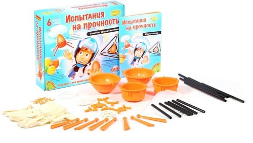 Набор для опытов Bondibon Науки с Буки Испытания на прочность (6 экспериментов) ВВ1026