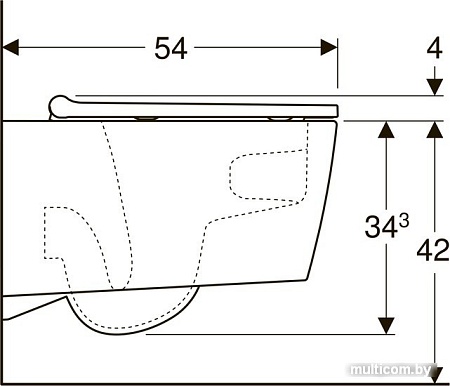 Унитаз Geberit One 500.202.01.1