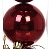 Елочная игрушка Серпантин Глянец шар 6 см 3 шт (темный рубин) 201-0835