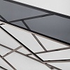 Консольный стол Stool Group Арт Деко 115x30 ECST-015-BG-SK (стекло Smoke/сталь темный хром)
