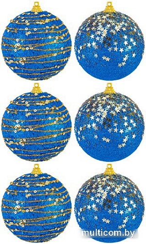 Елочная игрушка Elan Gallery 970102 (золото/синий)