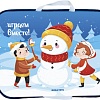 Ледянка Mega Toys Снеговик и дети 22611