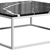 Журнальный столик LoftyHome Годмар Квадро 1627723 (мрамор блэк/белый)