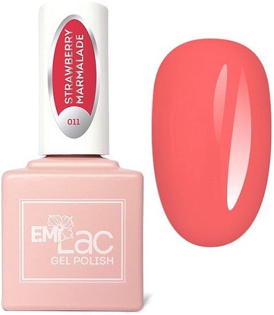 Декоративная и уходовая косметика для ногтей Emi E.MiLac Клубничный мармелад 011, 9 мл.