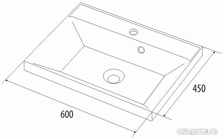 Умывальник IDDIS Calipso 0066000i28
