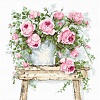 Набор для вышивания Luca-S Цветы на табурете Aida 16 ct BA2332