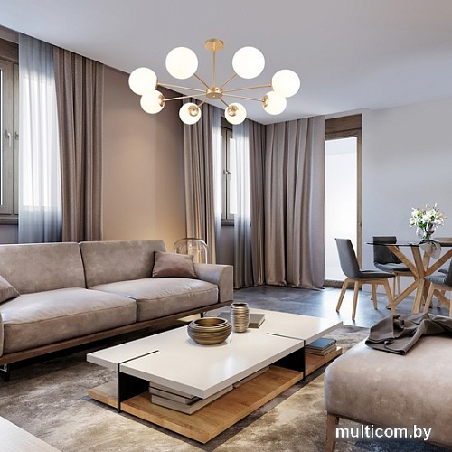 Люстра средней высоты Escada 2110/8P Champagne