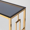 Консольный стол Stool Group Бруклин 115x30 ECST-013-TG-SK (стекло Smoke/сталь золото)