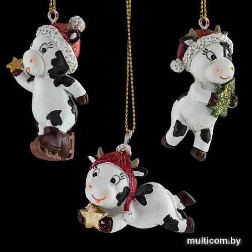 Елочная игрушка Erich Krause Decor Праздничная коровка 51242