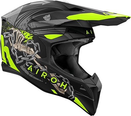 Мотошлем Airoh WRAAAP Darkness WRD31-XXS (XXS, матовый)