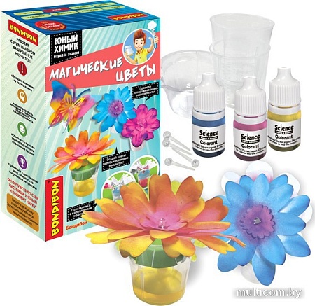 Набор для опытов Bondibon Японские опыты. Науки с Буки. Магические цветы ВВ5324