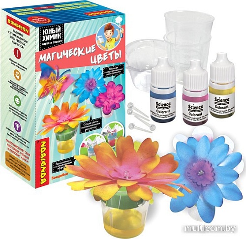 Набор для опытов Bondibon Японские опыты. Науки с Буки. Магические цветы ВВ5324